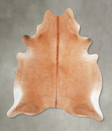 Solid Brown X-Large Brazilian Cowhide Rug 7'0"H x 6'0"W #A45992 by Hudson Hides