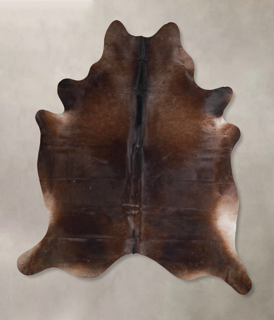 Chocolate X-Large Brazilian Cowhide Rug 7'3"H x 6'2"W #A45999 by Hudso