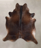 Chocolate X-Large Brazilian Cowhide Rug 7'3