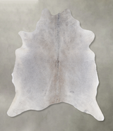 Medium Grey Large Brazilian Cowhide Rug 6'2"H x 6'0"W #A4600 by Hudson Hides