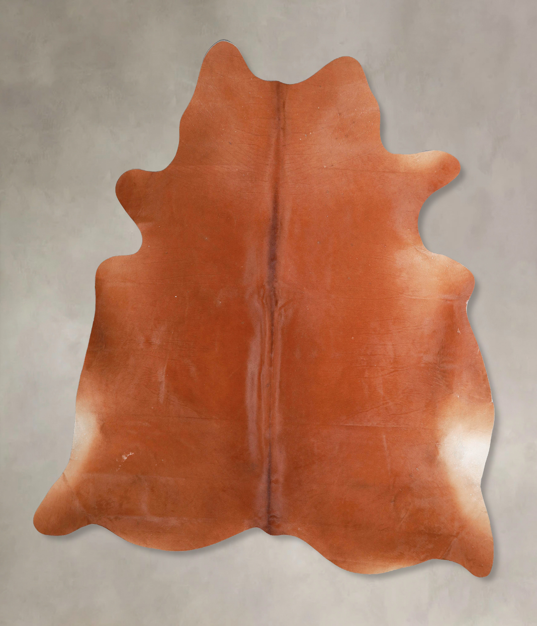 Solid Brown X-Large Brazilian Cowhide Rug 6'9"H x 6'2"W #A46004 by Hud