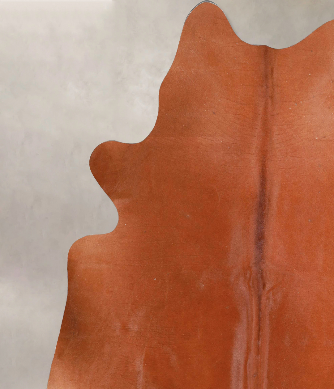 Solid Brown X-Large Brazilian Cowhide Rug 6'9"H x 6'2"W #A46004 by Hud