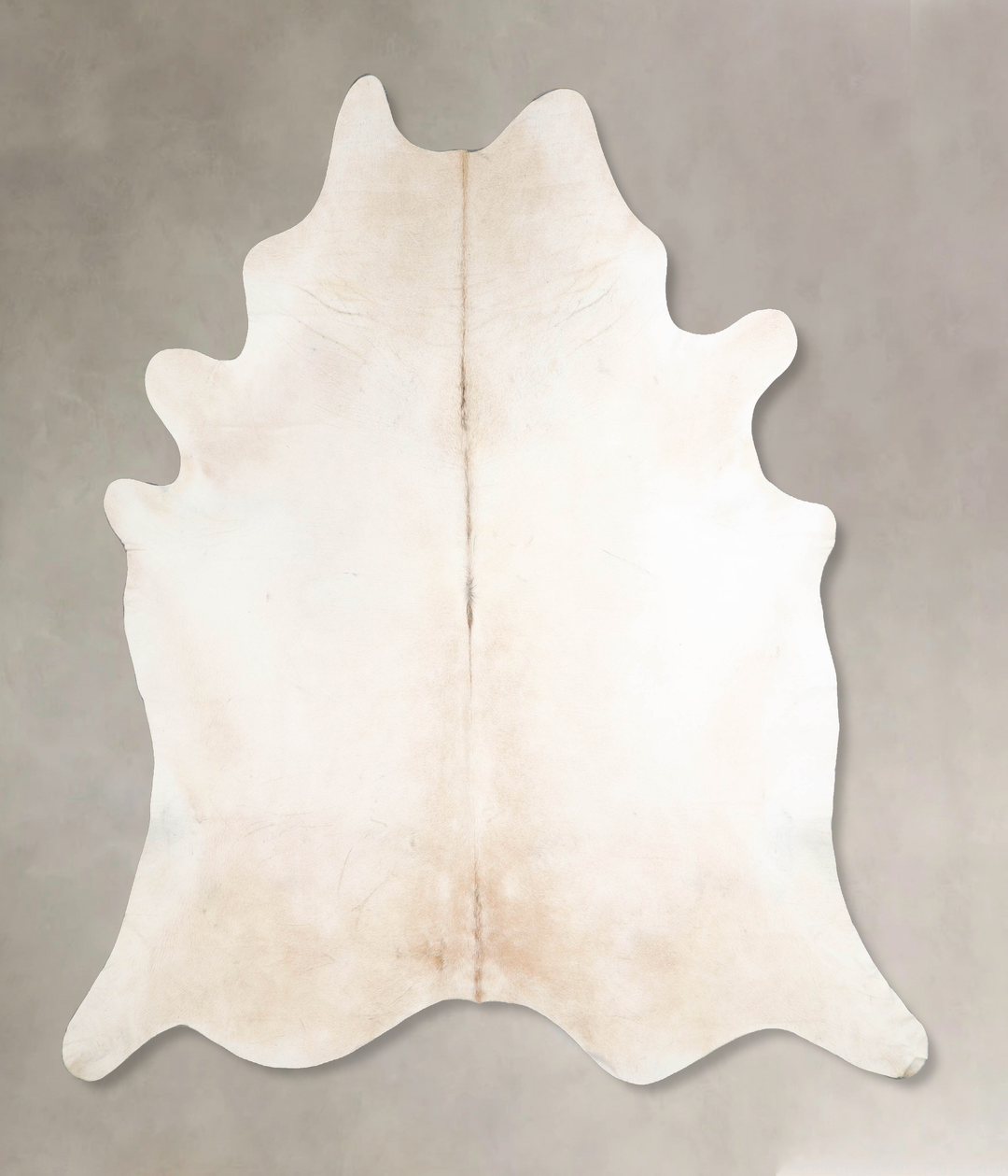 Ivory with Beige XX-Large Brazilian Cowhide Rug 8'1"H x 7'2"W #A46023 