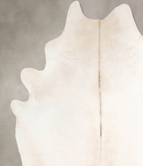 Ivory with Beige XX-Large Brazilian Cowhide Rug 8'1"H x 7'2"W #A46023 by Hudson Hides