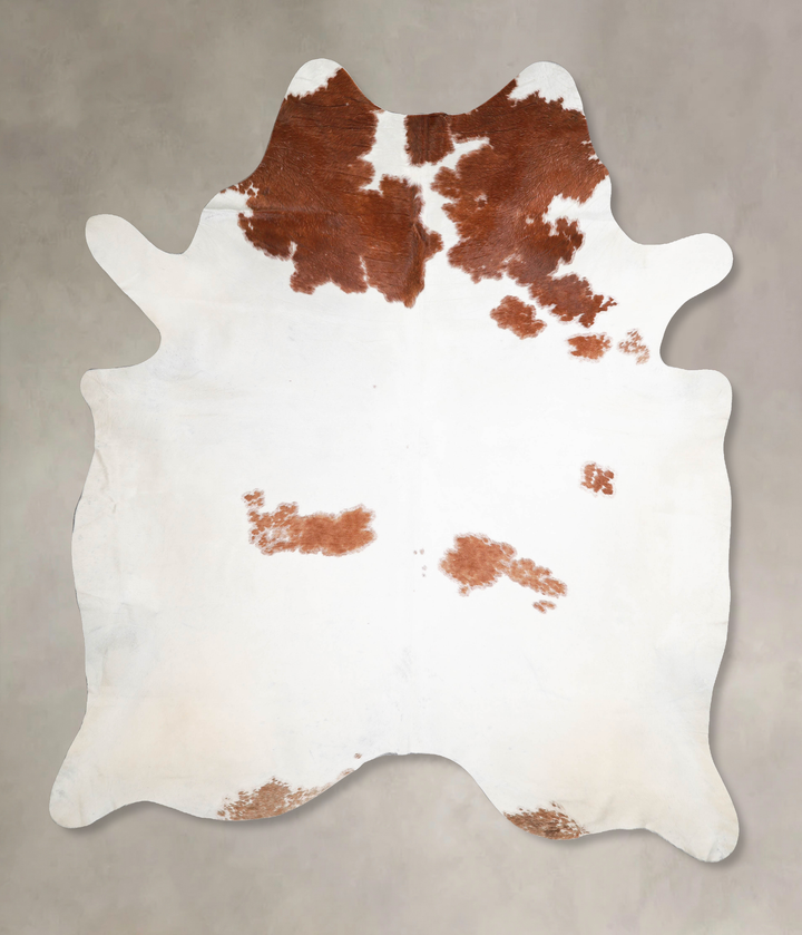 Brown and White XX-Large Brazilian Cowhide Rug 8'2"H x 6'9"W #A46026 by Hudson Hides