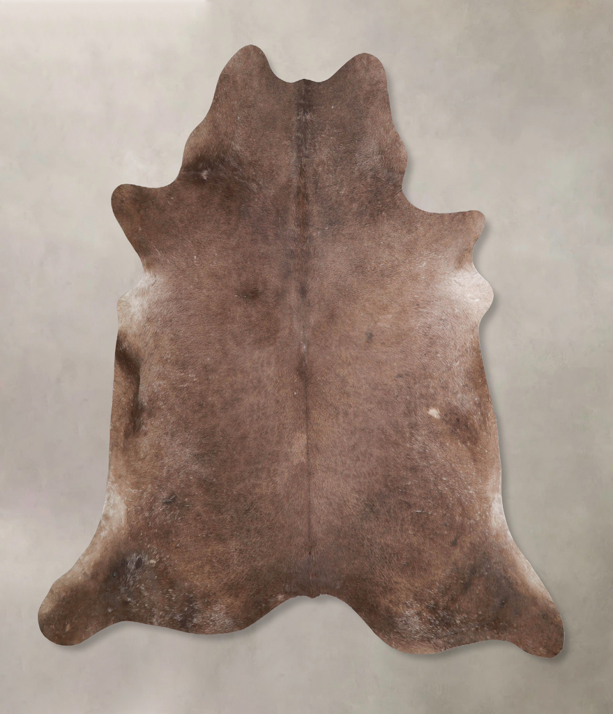 Taupe X-Large Brazilian Cowhide Rug 7'1"H x 6'9"W #A46031 by Hudson Hides