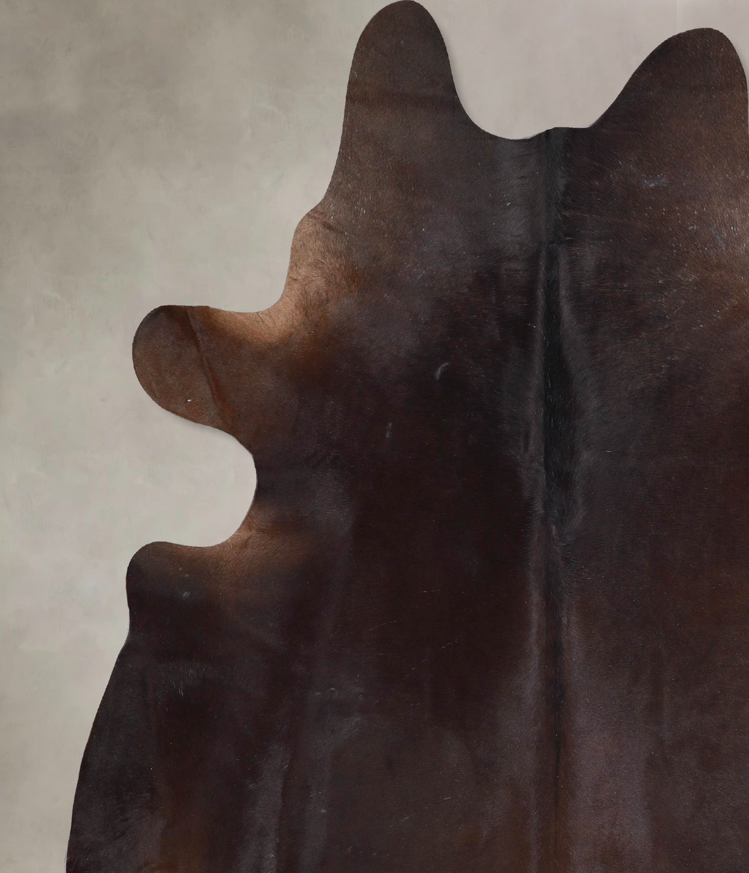 Chocolate X-Large Brazilian Cowhide Rug 7'2"H x 6'5"W #A46069 by Hudso