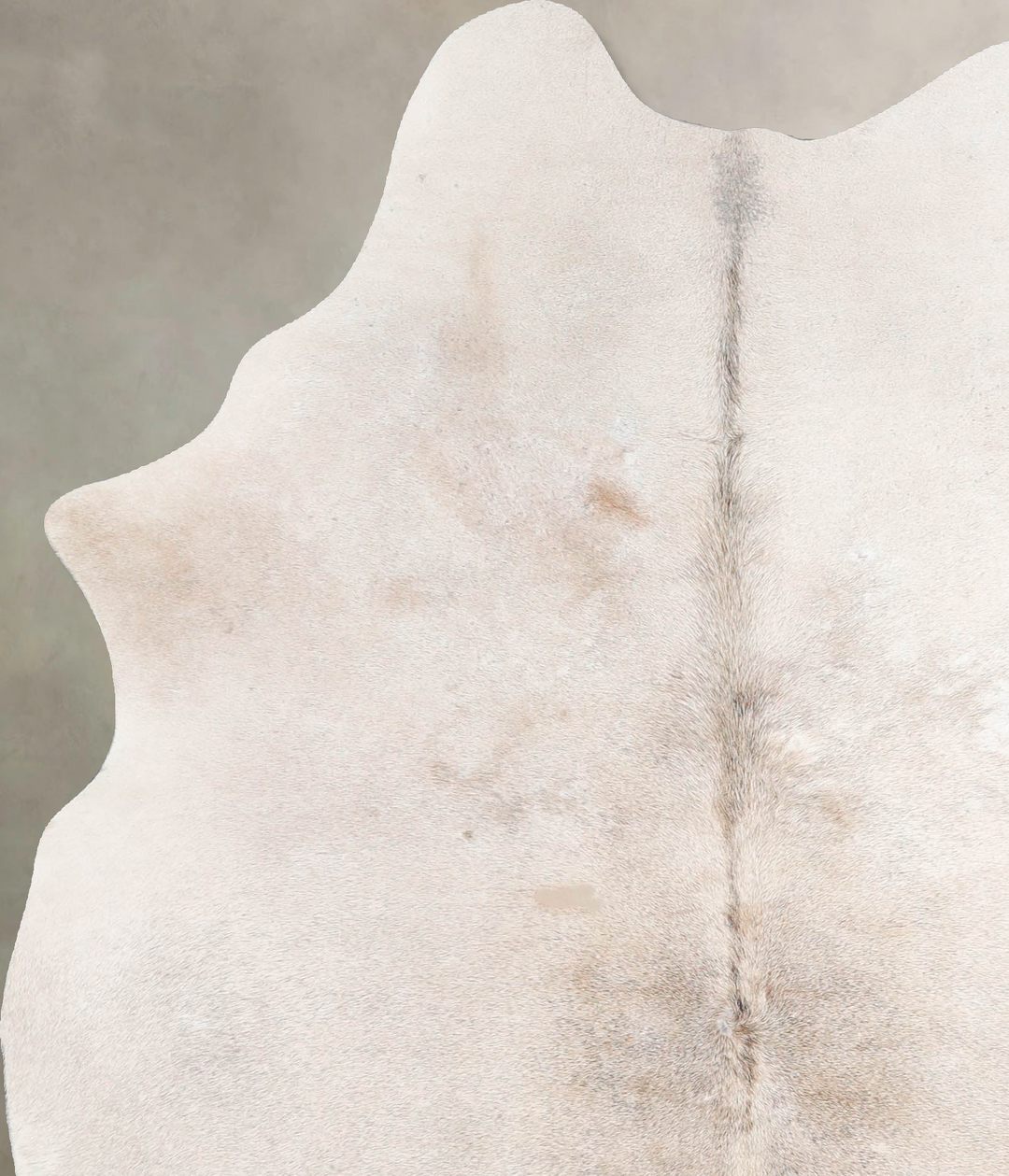 Ivory with Beige Large Brazilian Cowhide Rug 6'4"H x 4'11"W #A46078 by