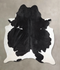 Black and White XX-Large Brazilian Cowhide Rug 7'10