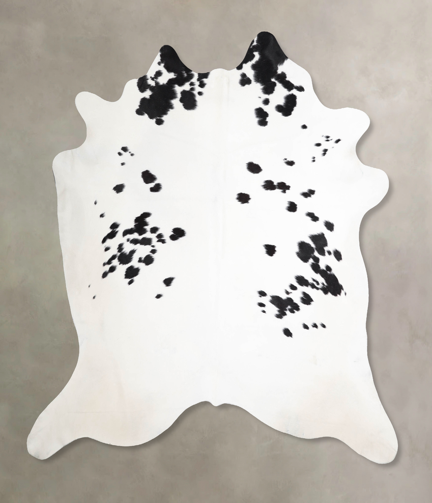 Black and White XX-Large Brazilian Cowhide Rug 7'6"H x 7'3"W #A46085 by Hudson Hides