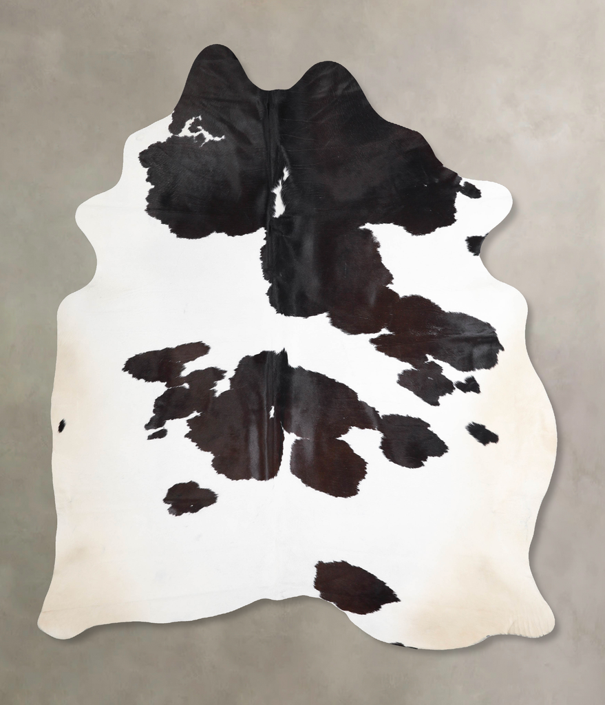 Black and White X-Large Brazilian Cowhide Rug 7'10"H x 6'3"W #A46087 by Hudson Hides