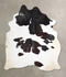 Black and White X-Large Brazilian Cowhide Rug 7'10