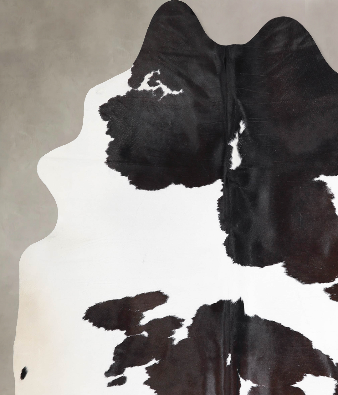 Black and White X-Large Brazilian Cowhide Rug 7'10"H x 6'3"W #A46087 b