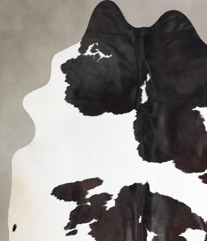 Black and White X-Large Brazilian Cowhide Rug 7'10"H x 6'3"W #A46087 by Hudson Hides