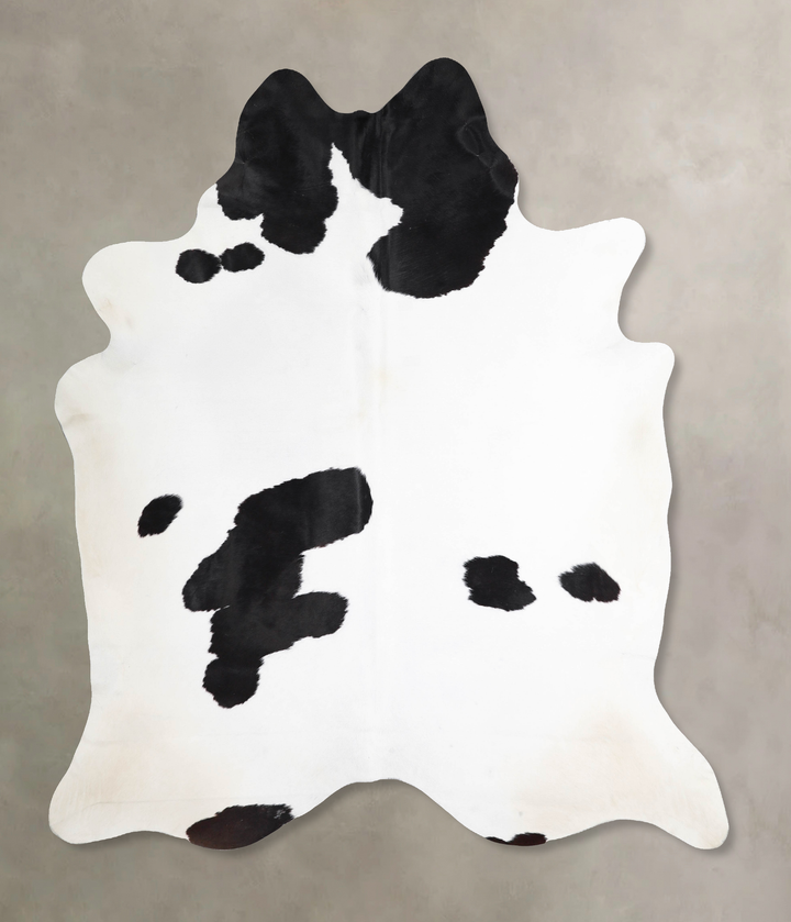Black and White XX-Large Brazilian Cowhide Rug 8'0"H x 7'0"W #A46116 by Hudson Hides