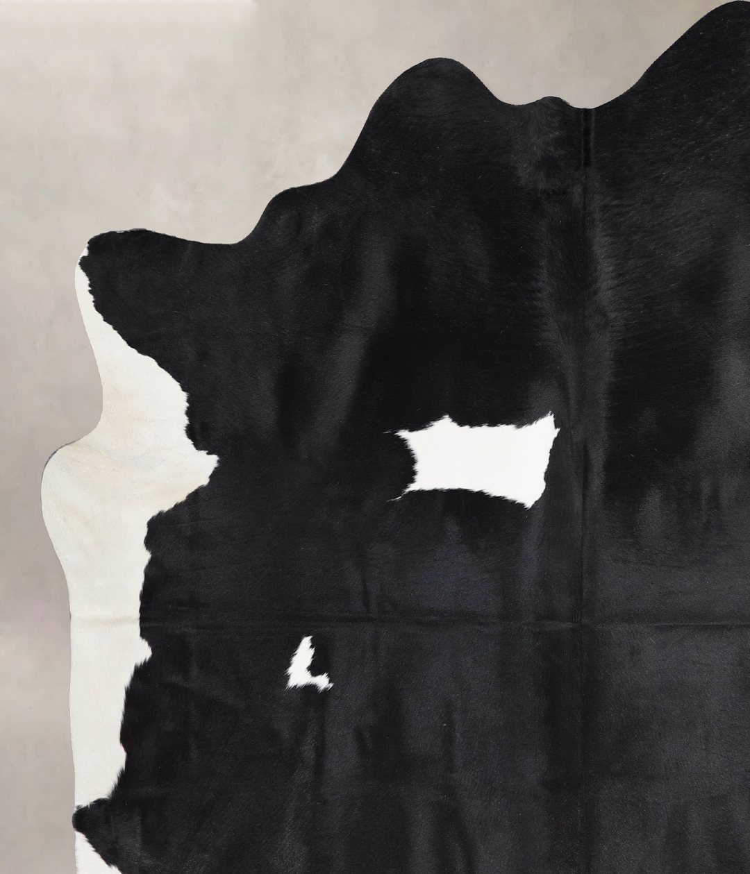 Black and White X-Large Brazilian Cowhide Rug 6'11"H x 6'6"W #A46140 b
