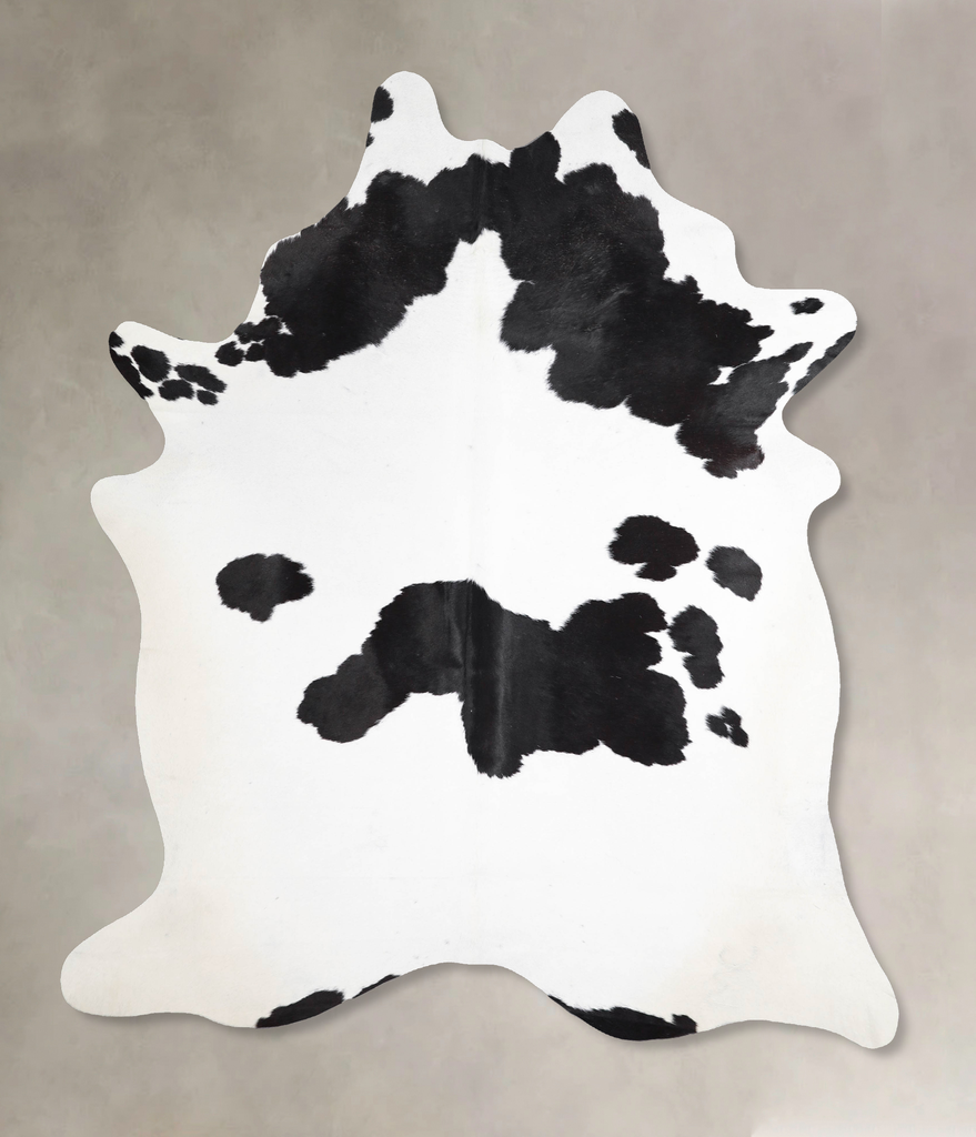 Black and White X-Large Brazilian Cowhide Rug 7'5"H x 5'11"W #A46144 by Hudson Hides