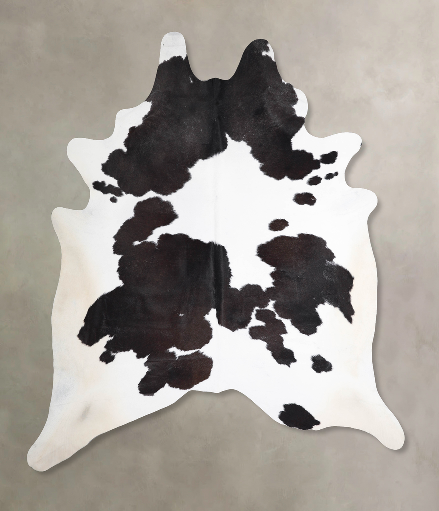 Black and White XX-Large Brazilian Cowhide Rug 8'7"H x 7'7"W #A46146 by Hudson Hides