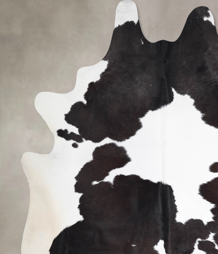 Black and White XX-Large Brazilian Cowhide Rug 8'7"H x 7'7"W #A46146 by Hudson Hides