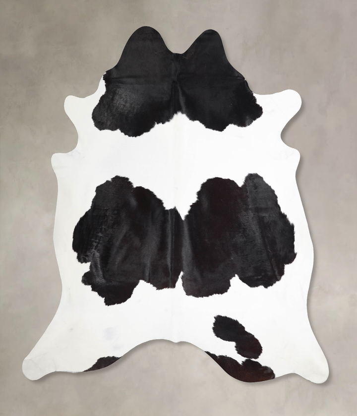 Black and White XX-Large Brazilian Cowhide Rug 7'10"H x 7'8"W #A46147 by Hudson Hides