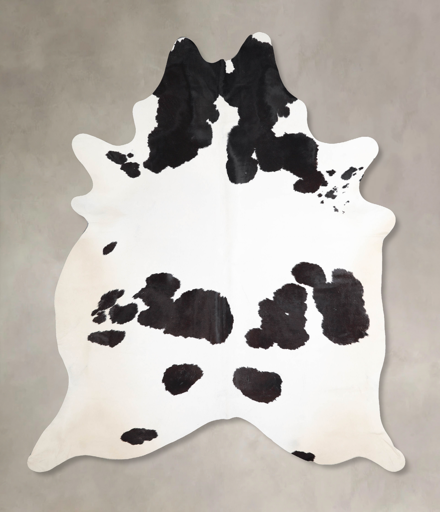 Black and White XX-Large Brazilian Cowhide Rug 8'6"H x 6'10"W #A46148 by Hudson Hides