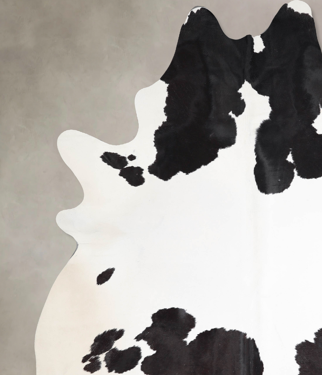 Black and White XX-Large Brazilian Cowhide Rug 8'6"H x 6'10"W #A46148 