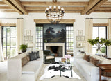 Black and White XX-Large Brazilian Cowhide Rug 7'3"H x 6'11"W #A46156 by Hudson Hides