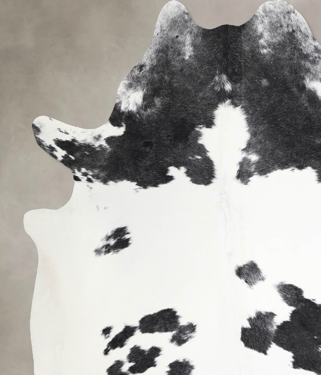 Black and White XX-Large Brazilian Cowhide Rug 7'7"H x 6'8"W #A46163 b
