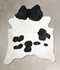 Black and White XX-Large Brazilian Cowhide Rug 8'9