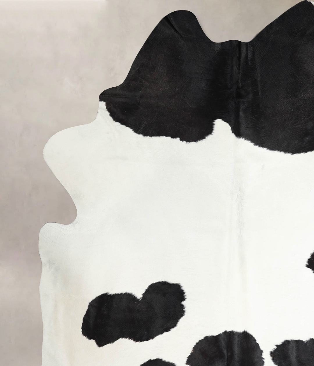 Black and White XX-Large Brazilian Cowhide Rug 8'9"H x 7'6"W #A46173 b