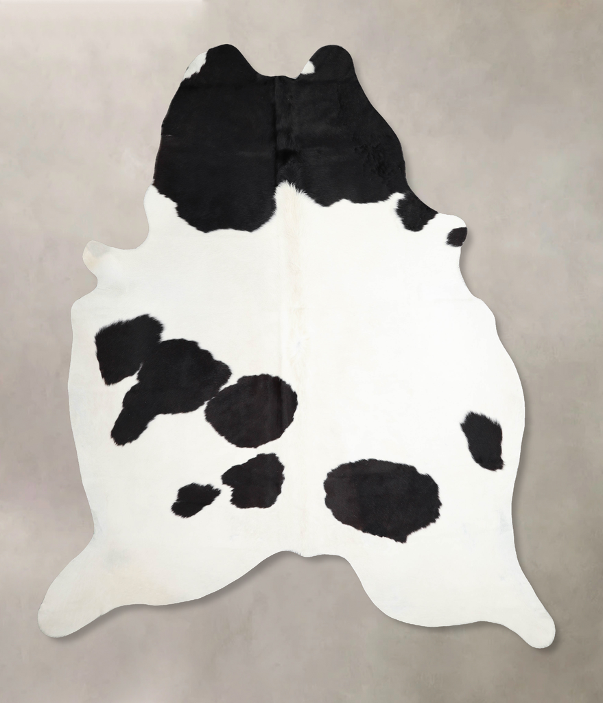 Black and White XX-Large Brazilian Cowhide Rug 8'2"H x 7'0"W #A46174 by Hudson Hides