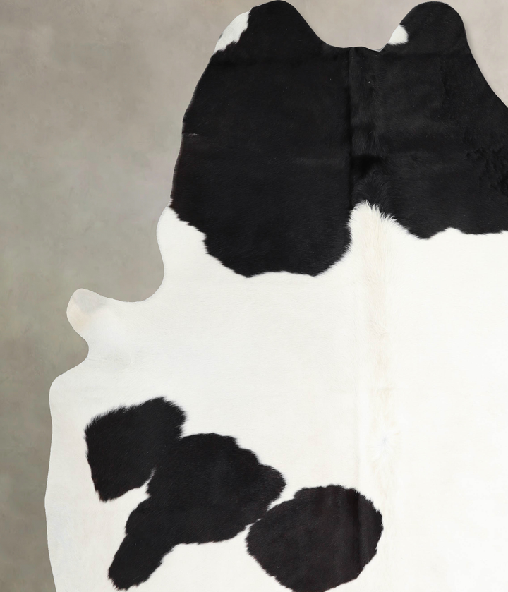 Black and White XX-Large Brazilian Cowhide Rug 8'2"H x 7'0"W #A46174 by Hudson Hides