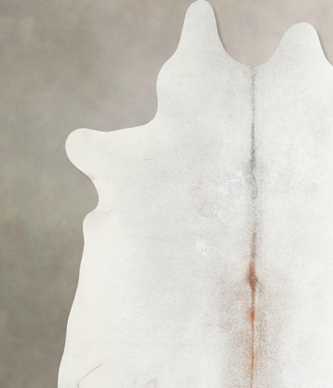 Grey with Beige X-Large Brazilian Cowhide Rug 7'1"H x 6'7"W #A46178 by