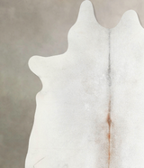 Grey with Beige X-Large Brazilian Cowhide Rug 7'1"H x 6'7"W #A46178 by Hudson Hides