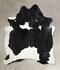 Black and White X-Large Brazilian Cowhide Rug 7'8