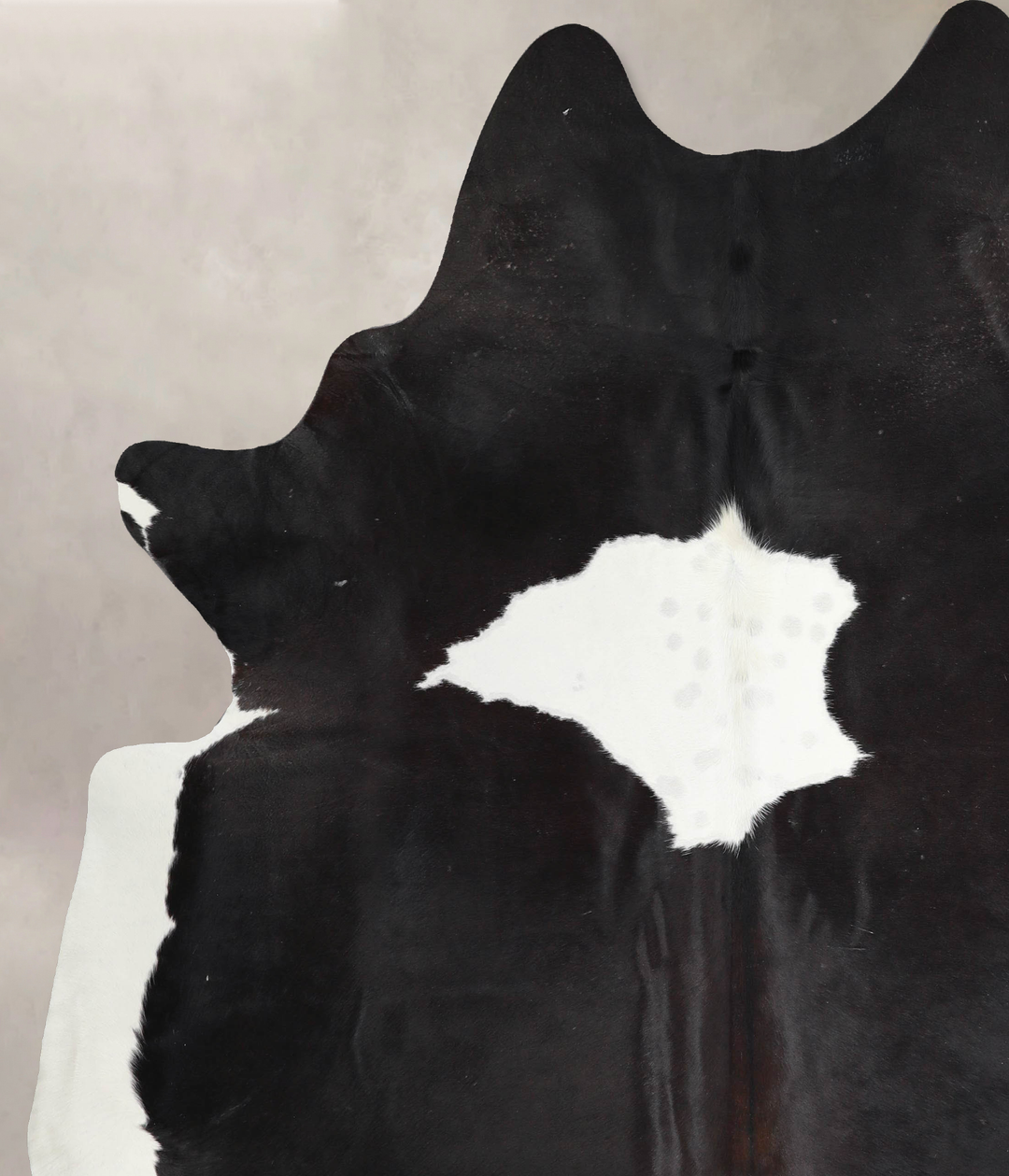 Black and White XX-Large Brazilian Cowhide Rug 8'2"H x 6'9"W #A46195 b