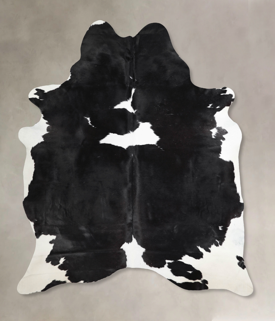 Black and White XX-Large Brazilian Cowhide Rug 8'0"H x 6'5"W #A46200 by Hudson Hides