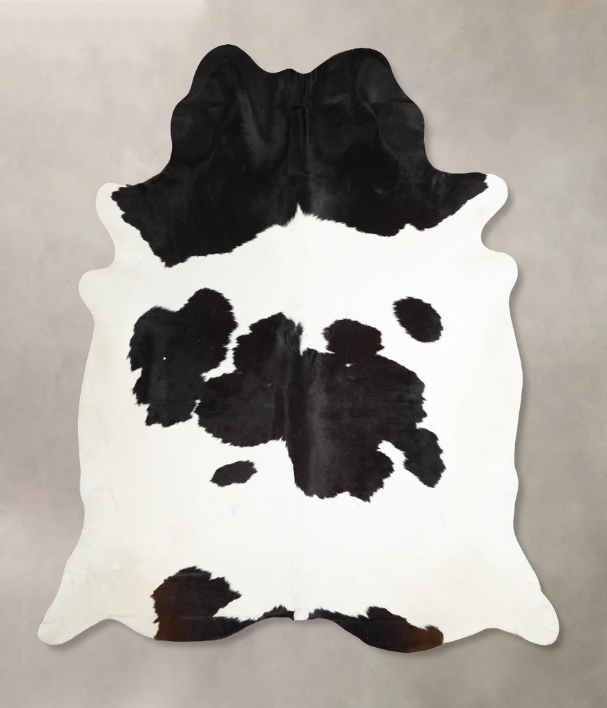 Black and White XX-Large Brazilian Cowhide Rug 7'8"H x 6'10"W #A46203 by Hudson Hides
