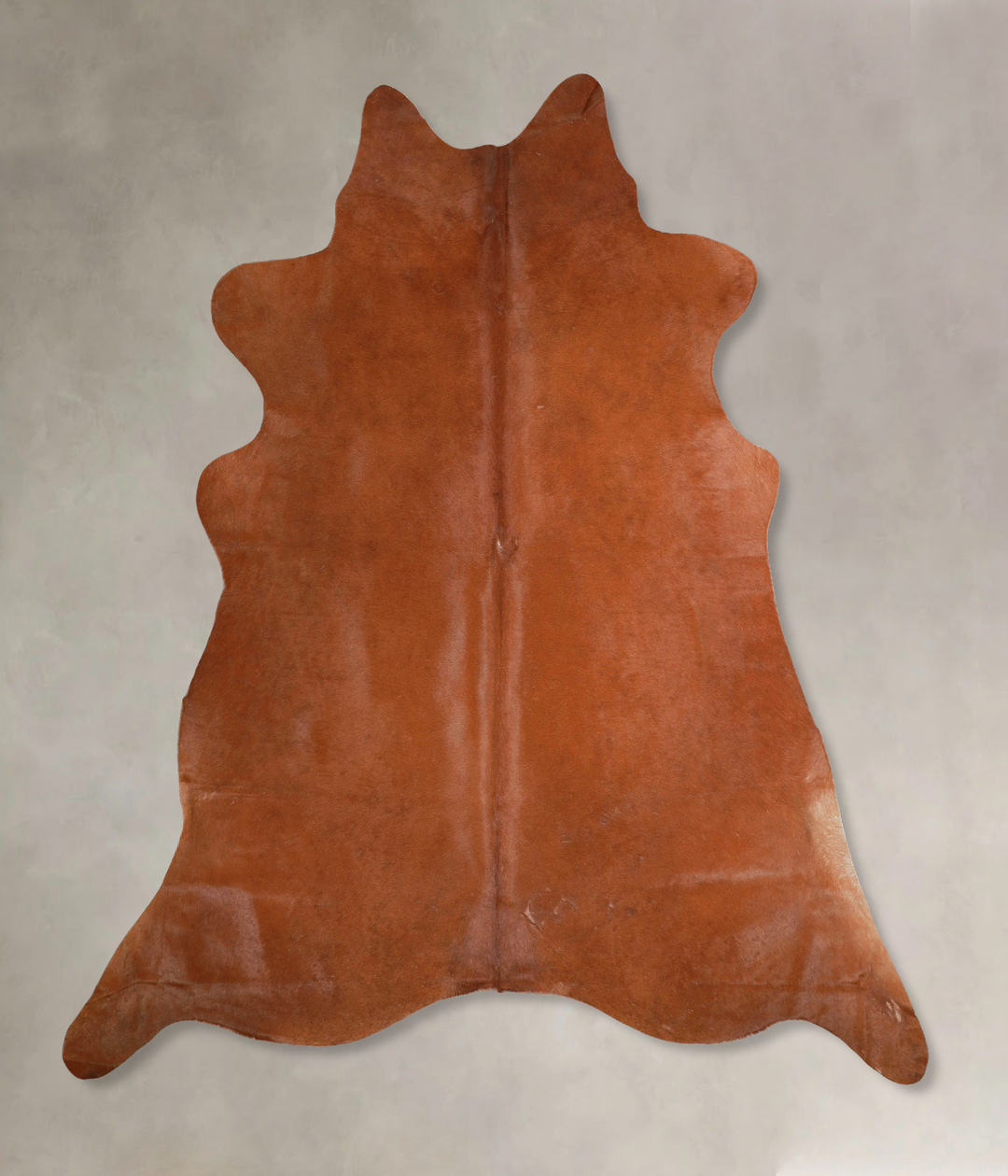 Solid Brown XX-Large Brazilian Cowhide Rug 7'6"H x 7'2"W #A46209 by Hu