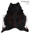Chocolate and White X-Large Brazilian Cowhide Rug 6'11