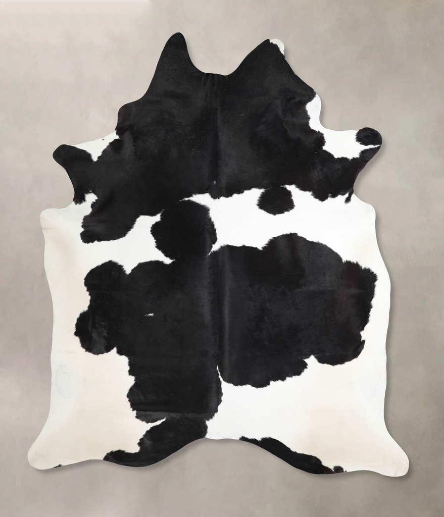 Black and White XX-Large Brazilian Cowhide Rug 8'4"H x 6'8"W #A46214 by Hudson Hides