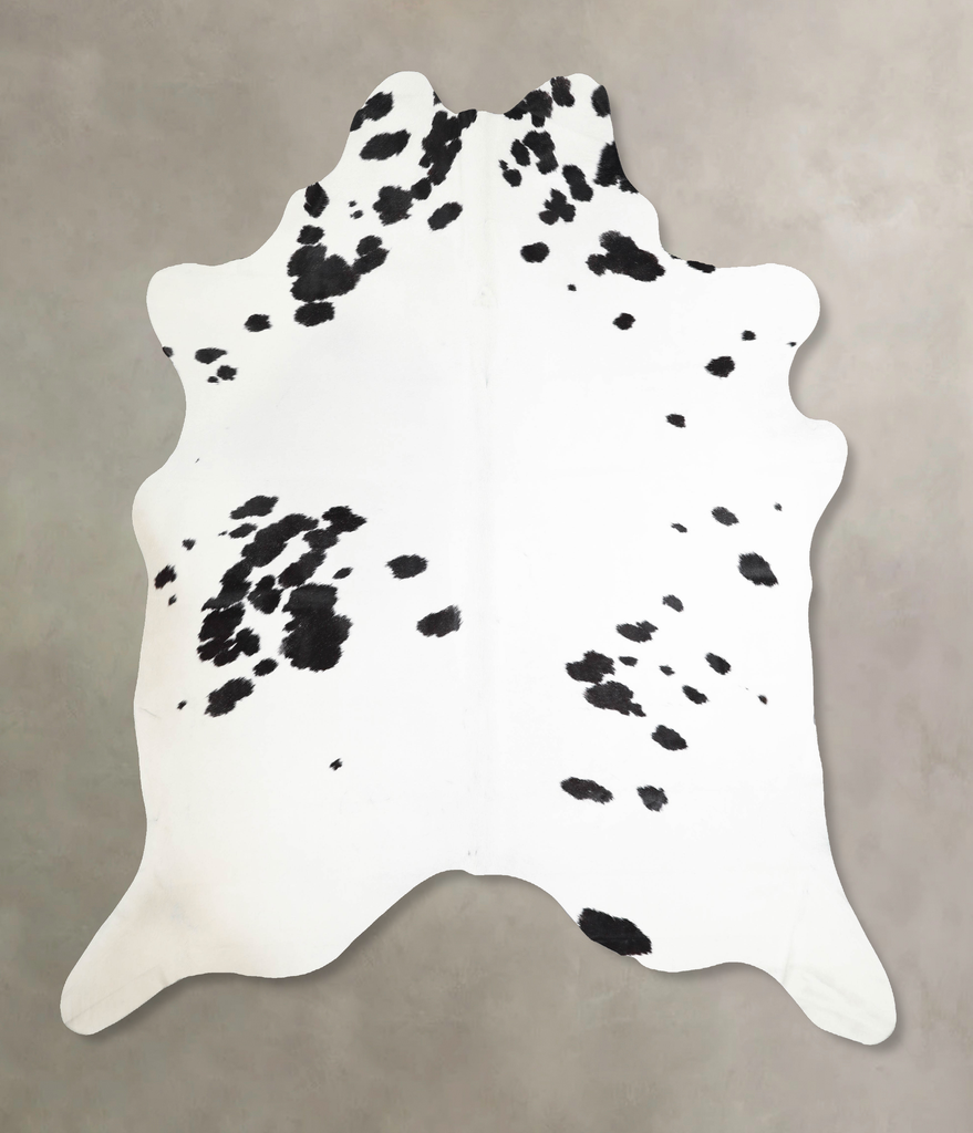 Black and White XX-Large Brazilian Cowhide Rug 7'9"H x 7'0"W #A46229 by Hudson Hides