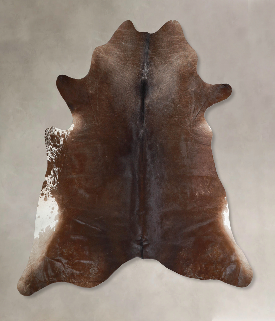 Chocolate X-Large Brazilian Cowhide Rug 6'6"H x 6'7"W #A46252 by Hudson Hides