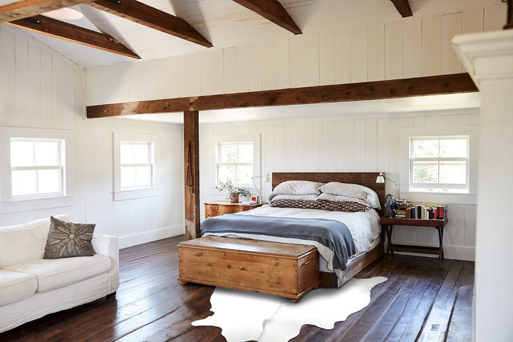 Light Grey X-Large Brazilian Cowhide Rug 6'3"H x 7'0"W #A46263 by Hudson Hides