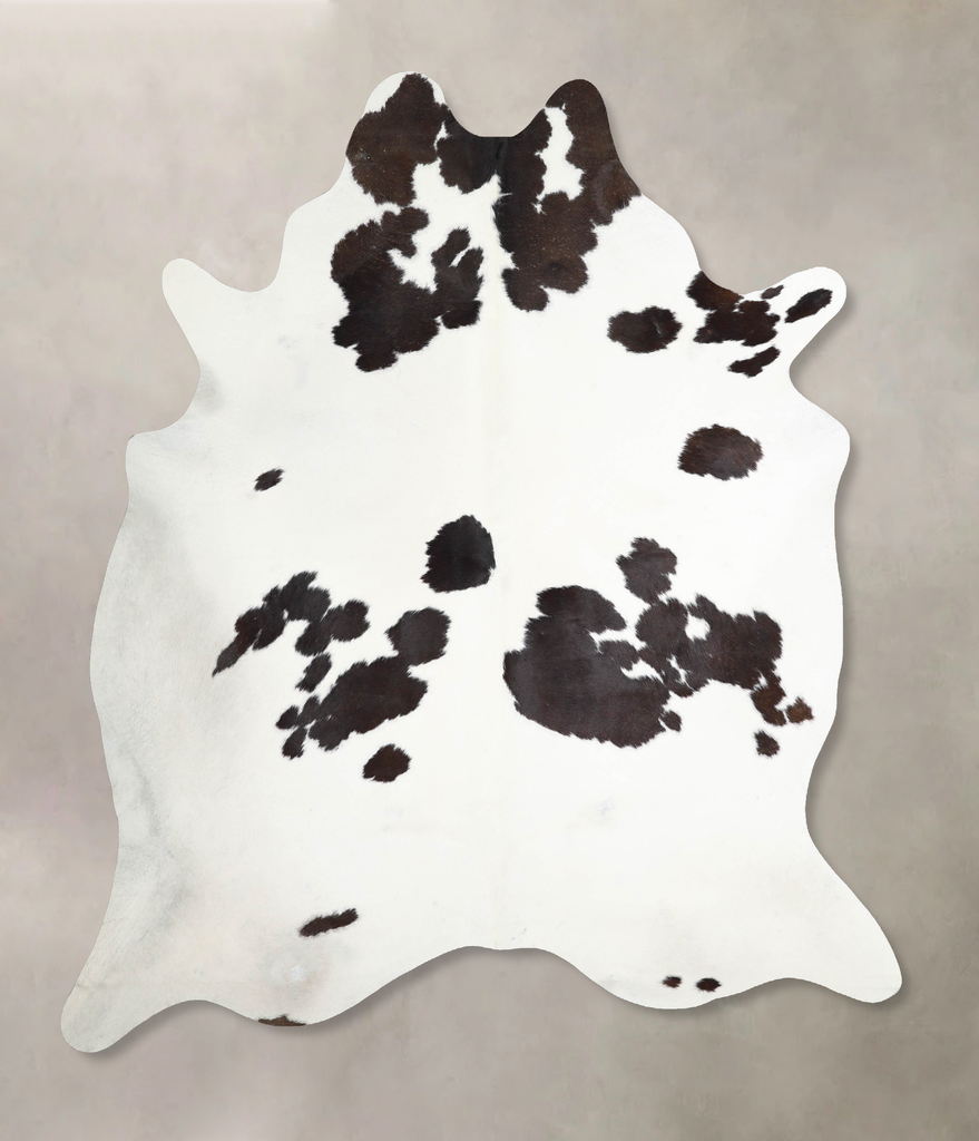 Black and White X-Large Brazilian Cowhide Rug 7'8"H x 6'5"W #A46269 by Hudson Hides