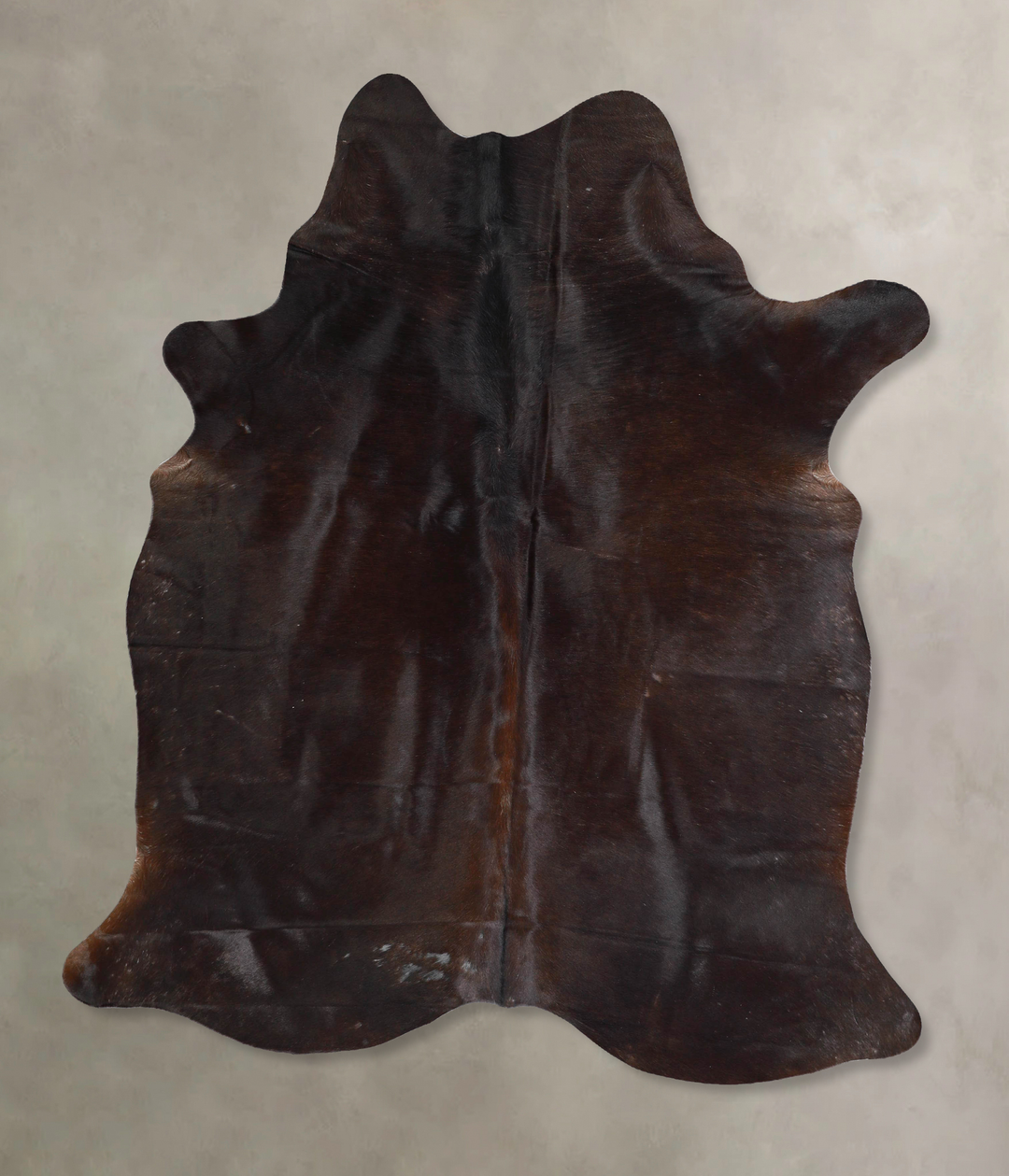 Chocolate Large Brazilian Cowhide Rug 6'6"H x 5'4"W #A46275 by Hudson 