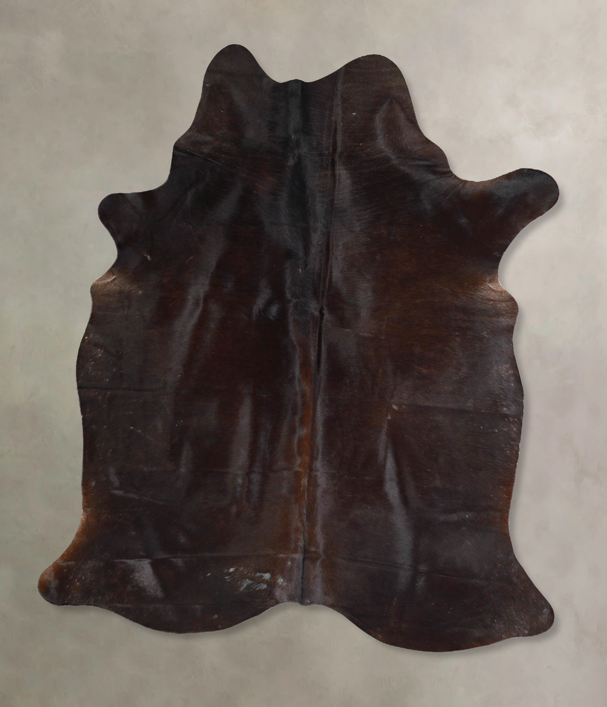 Chocolate Large Brazilian Cowhide Rug 6'6"H x 5'4"W #A46275 by Hudson Hides