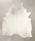 Ivory with Beige X-Large Brazilian Cowhide Rug 7'10"H x 6'0"W #A46281 by Hudson Hides