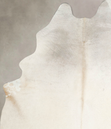 Ivory with Beige X-Large Brazilian Cowhide Rug 7'10"H x 6'0"W #A46281 by Hudson Hides