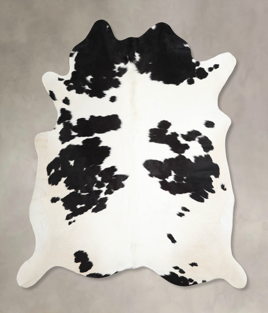 Black and White XX-Large Brazilian Cowhide Rug 7'8"H x 7'2"W #A46286 b